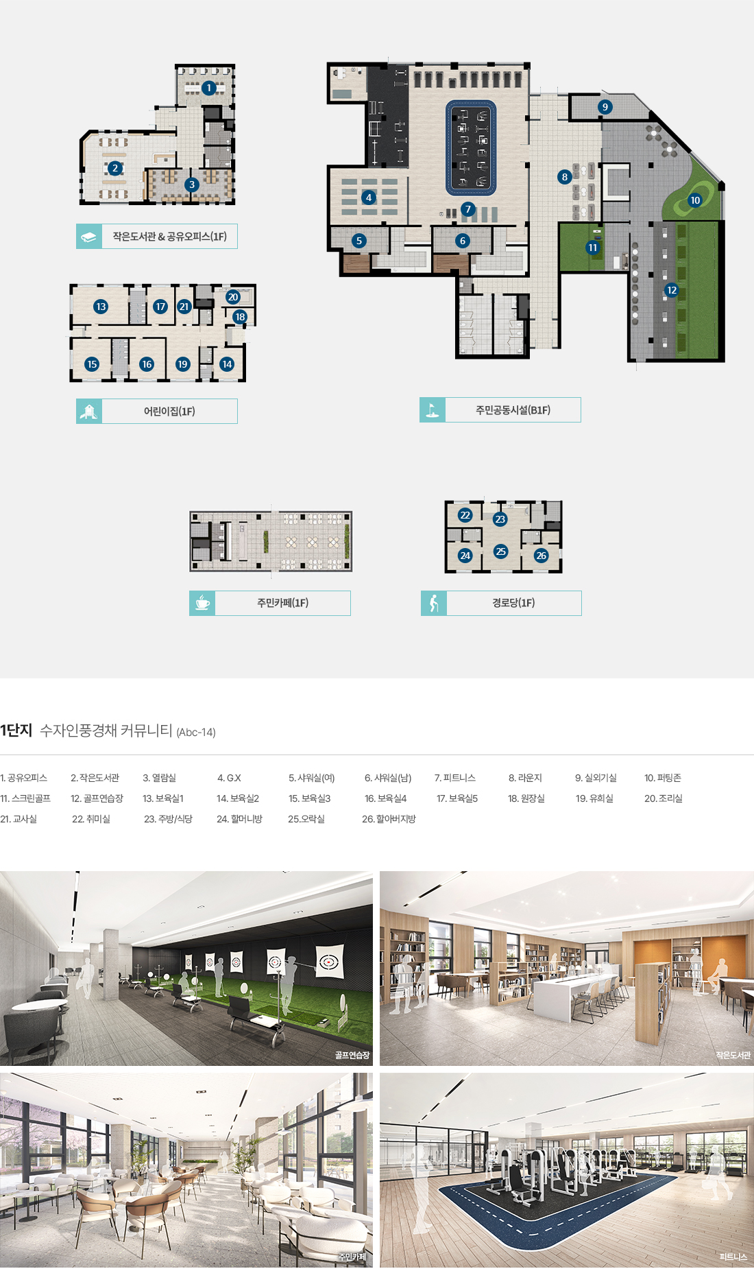 고덕 수자인풍경채 커뮤니티